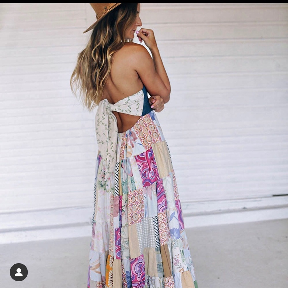 Poor Pitiful Pearl Handmade Patchwork Dinner Dress